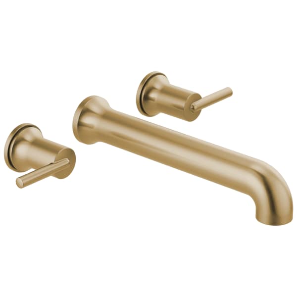 Delta 3-hole 8" wall installation Hole Wall-Mount Tub Filler Faucet, Champagne Bronze T5759-CZWL - main